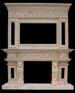 NEO CLASSICAL MANTLE WITH PLASMA TV MOUNTING – MODEL MFP142 1