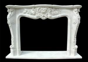 FRENCH LOUIS XV STYLE MARBLE FIRE SURROUND – MODEL MFP156 1