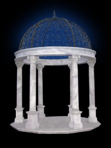 HAND CARVED EUROPEAN MARBLE ARBOR – MG114 1